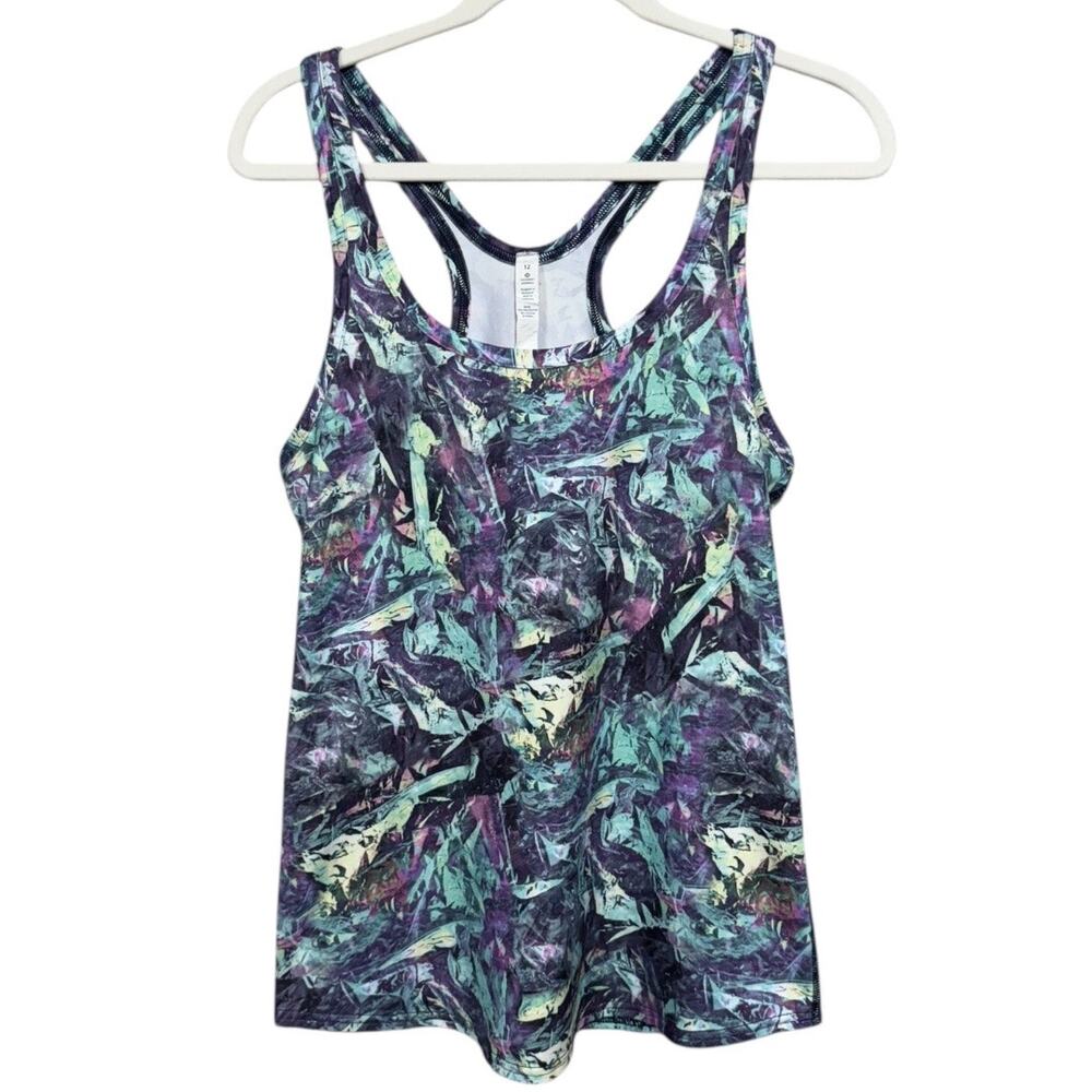 LuLulemon Studio Racerback Iridescent Multi-Color Tank - Size 12